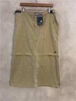 Nike ACG Long Vintage Skirt Women Convertible 2 in 1 Zip Off Size XL - Beige NEW