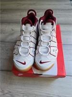 NIKE AIR MORE UPTEMPO PS White Red Sneakers US 2.5 UK 2 Eur 34 FJ287100 New