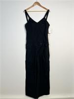 Vintage Nike Cargo Dungarees Medium Black Wide Leg Cotton Y2K BNWT - M Regular