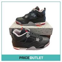 Nike - Air Jordan 4 Retro - Black, Fire Red & Cement Grey - Size UK 7 - BRAND NE