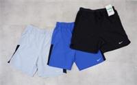 Nike Boys Set Of 3 Shorts Size L-XL Black Blue Grey
