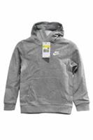 Nike Junior Kids Grey Pullover Hoodie Sportswear New Small
