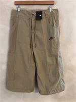 Nike Womens Vintage Cropped Cargo Trousers Beige - Size UK 14 - New With Tags - 14 Regular
