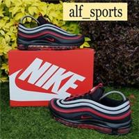 ❤ BNWB & Genuine Nike Air Max 97 Trainers in Black & University Red UK Size 8