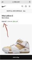 Nike Zoom Lebron II Trainers Mens UK 10 Boots LeBron 2 RRP &pound;132.97 Boxed New
