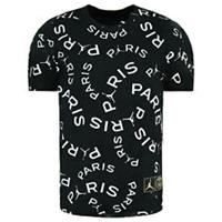 Nike Air Jordan x PSG AOP Kids Black/White T-Shirt
