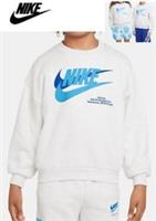Nike Sportswear Icon Fleece Kids' Oversized Grey Sweatshirt (DX5140)