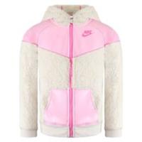Nike Fleece Kids Cream/Pink Track Jacket