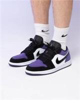 Jordan 1 Low Court Purple gs - 553560-125 4.5UK
