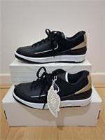 New Nike Air Jordan 2 Retro Low Black Metallic Gold Women's UK SIZE 7.5 EU 42