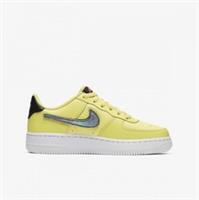 NIKE AIR FORCE 1 LV8 3 GS UNISEX UK 5 'YELLOW PULSE' - AR7446 700