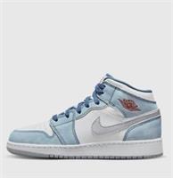 NIKE AIR JORDAN 1 MID SE GS UNISEX UK 3.5 'FRENCH BLUE' - DR6235 401
