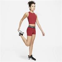 NIKE PRO DRI-FIT CROP VEST TANK TOP UK SIZE LARGE RED RUN GYM DD8426-690