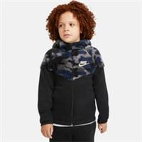 NIKE CAMO SHERPA FLEECE HOODIE OLDER BOYS' UK M 'LOOSE FIT'- CU8942 010