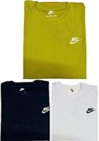 NIKE EMBROIDERED LOGO SHORT SLEEVE CREW NECK T-SHIRT 100% COTTON - L Regular