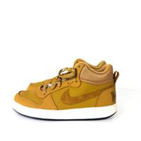 Nike GS Court Borough Mid Top Trainers Wheat White UK 6 NEW