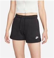 Nike Sports Essential French Terry Shorts Womens Black Uk S RRP £44.99 #U490