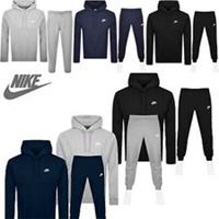 NIKE Club Mens Full Tracksuits Hoodie Jogger Casual Sweat Gym Bottom S-XXL - M Regular