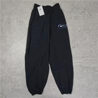 Women's Nike Bottoms Tracksuit Cuffed Woven Loose Fit Black Size XS