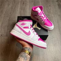 Nike Air Jordan 1 Mid (GS) 'Iris Whisper / Fire Pink ' UK 4, 6 FD8780-500 ££