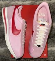 Nike Cortez TXT Soft Pink Fire Red Trainer Brand New Size UK 9.5 - HF9994 600