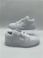 Nike Air Jordan 1 Low Triple White Womens Trainers UK 7 EU 41 New