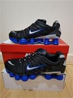 Nike Shox TL Black Racer Blue Metallic Silver Men's UK SIZE 9 EU 44
