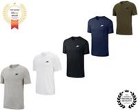 Nike Men's Club T-Shirt Cotton Short Sleeve Sportswear Casual Summer Tee S-XXL - 2XL Regular