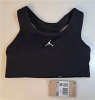 Nike Jordan Jumpman Bra Size UK 8 Black White Sports Bra Padded CW2426-010 BNWT - 8 Regular