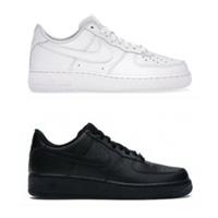 Nike Air Force 1 07 Black/White Classic Leather Sneakers Men Women Unisex