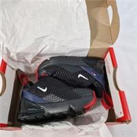 Nike Air 270 Toddler Trainers Size 3.5 Black Blue & Red Infant Shoes Sneakers 4C