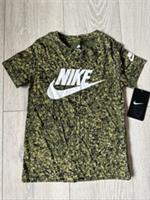 Nike New Boys Kids 3-4 Years Army Green T Shirt RRP £17.99