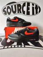 Nike Air Max 1 ESS 'Vamps' Black/University Red-Iron Grey 9.5UK/10.5US BRAND NEW