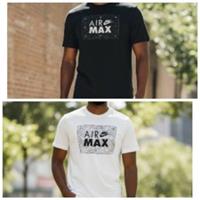 Nike Air Max Box Print Mens Short Sleeve T-shirt Best Quality Sale - M Regular
