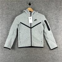 Nike Jacket Kids Small Grey Sportswear Tech Fleece Full Zip Tracksuit Hoodie