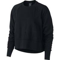 womens ladies girls nike black crop training top jumper AH8436-010 - S Regular