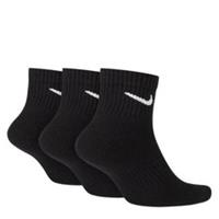 NIKE 3 PAIR CUSHIONED COTTON ANKLE SOCKS SPORTS SOCKS JNR SIZE 2 - ADULT 14 UK