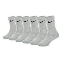 NIKE 3 PAIR COTTON CUSHIONED CREW SOCKS SPORTS SOCKS CHILD/JUNIOR SIZES 6-2 UK