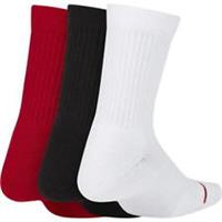 NIKE AIR JORDAN 3 PAIRS OF CREW SOCKS SPORTS SOCKS SIZES 5 INFANTS - 2 JUNIOR