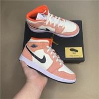 Nike air Jordan 1 mid orange suede gs Uk5