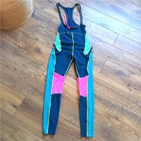 Nike Womens Best Bib Dri Fit One Piece Yoga Running Sport Multi Stretchy S SMALL - S Regular
