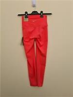 Nike Womens Yoga Pants Tight Fit-hi Rise Pink Size S - S Regular