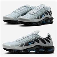 NIKE AIR MAX PLUS TN GREY UNIVERSITY BLUE DM0032-015 MENS TRAINERS VARIOUS SIZES
