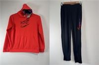 Nike Tracksuit Set Boys Size L Age 12-13 Orange Black Kylian Mbappe MB Dri Fit