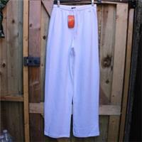 Nike Deadstock White Joggers Womens Medium 90s Vintage Ribbed Embroidered - M Regular