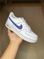 Nike Air Force 1 Low LV8 gs white royal blue outlines UK5 Brand New✅ HJ4563100