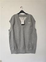 Nike Vest Womens Medium Grey Phoenix Fleece Oversized Golf Vest Womens NEW