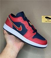 Nike Air Jordan 1 Low Trainers olympics navy red gs Uk6 Brand New✅ FQ7380400