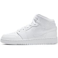 Jordan 1 Mid Older Kids' Shoes - White