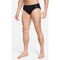 Nike Solid Men's Swimming Briefs - Black - Polyester/Pbt